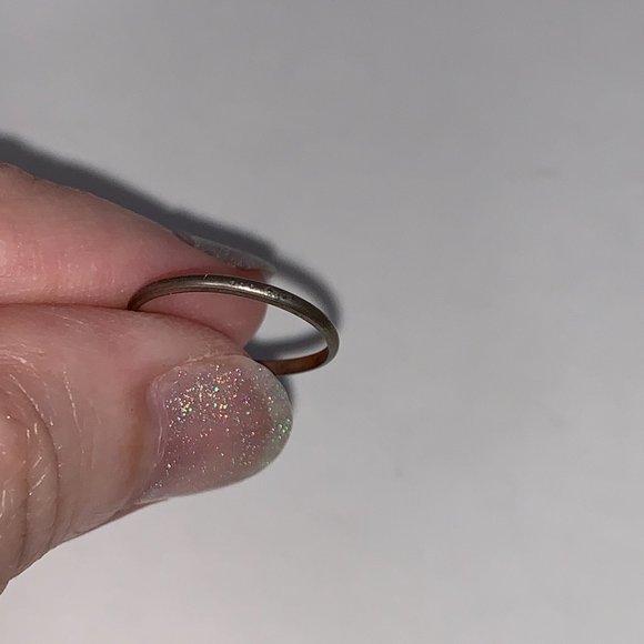 Sterling Silver Thin Plain Band Ring, Size 3 - Picture 3 of 9